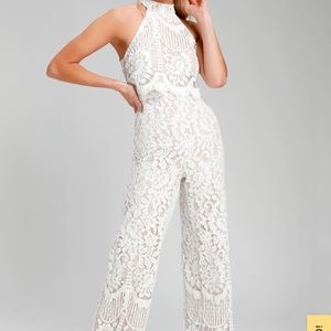Lulu white lace jumper